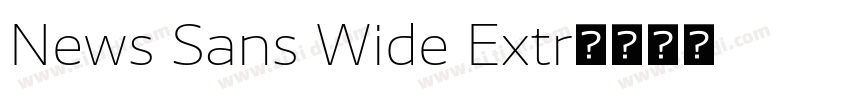 News Sans Wide Extr字体转换